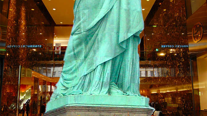 Statue of Liberty in Trump Tower